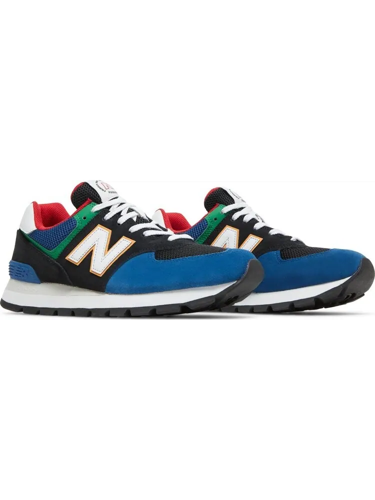 Кроссовки New Balance 574 Rugged — изображение 8 из 8, черный/синий/зеленый