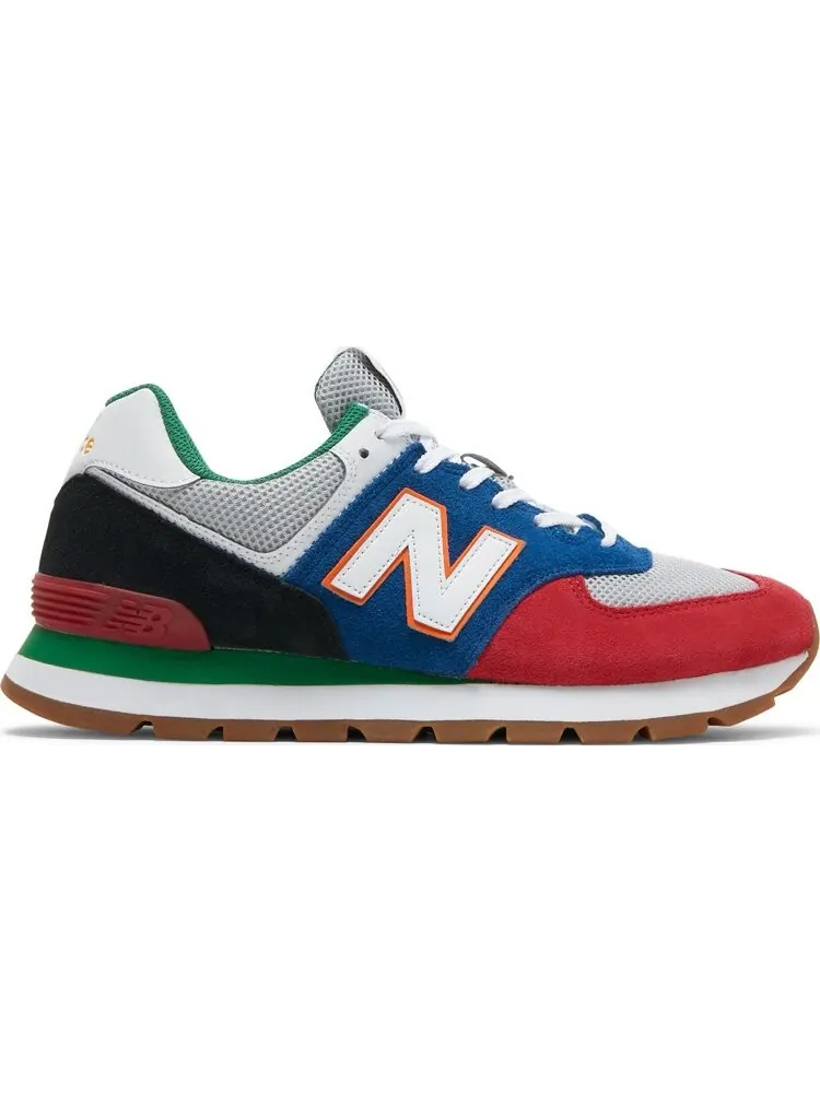 Кроссовки New Balance 574 Rugged — изображение 1 из 8, черный/синий/красный