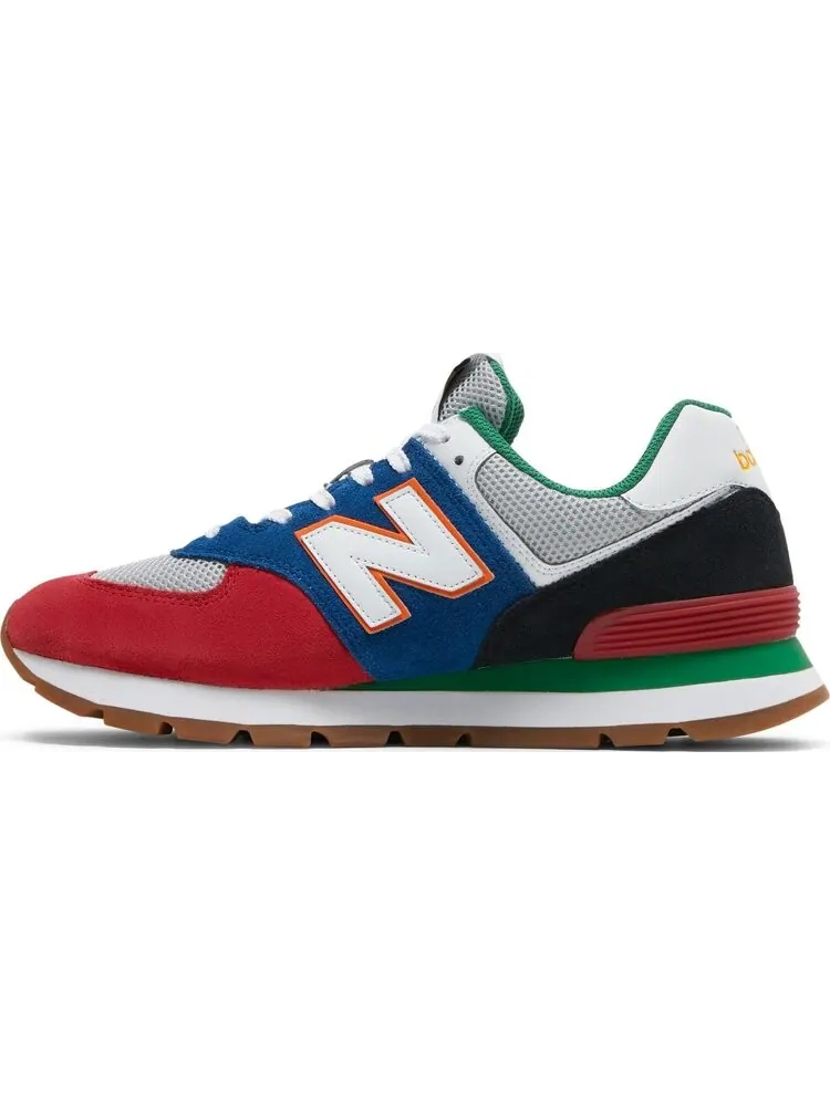 Кроссовки New Balance 574 Rugged — изображение 3 из 8, черный/синий/красный