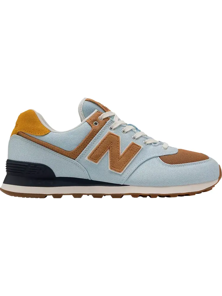 Кроссовки New Balance 574 — изображение 1 из 1, голубой/коричневый