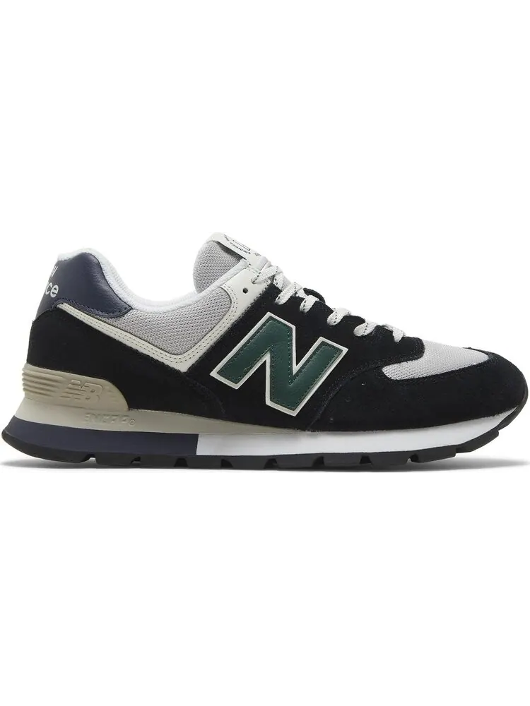 Кроссовки New Balance 574 Rugged — изображение 1 из 8, черный/зеленый