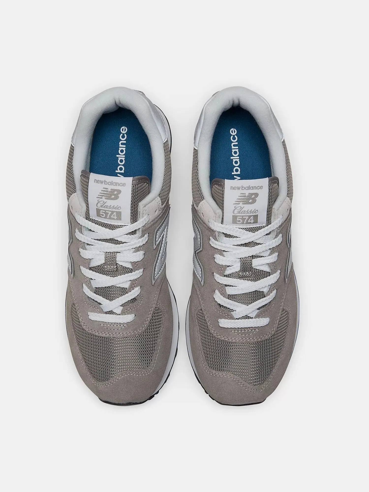 Кроссовки New Balance 574 Core — изображение 4 из 9, серый/белый
