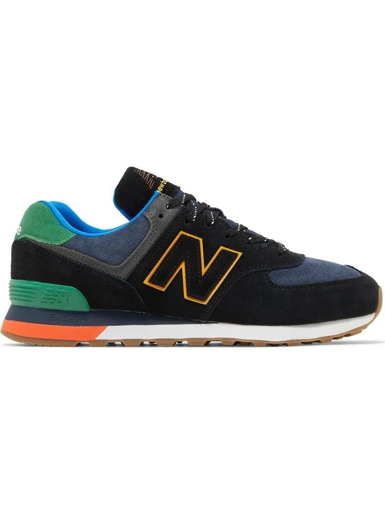 Кроссовки New Balance 574 — изображение 1 из 8, черный/зеленый