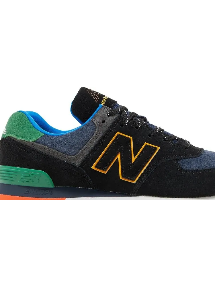 Кроссовки New Balance 574 — изображение 2 из 8, черный/зеленый