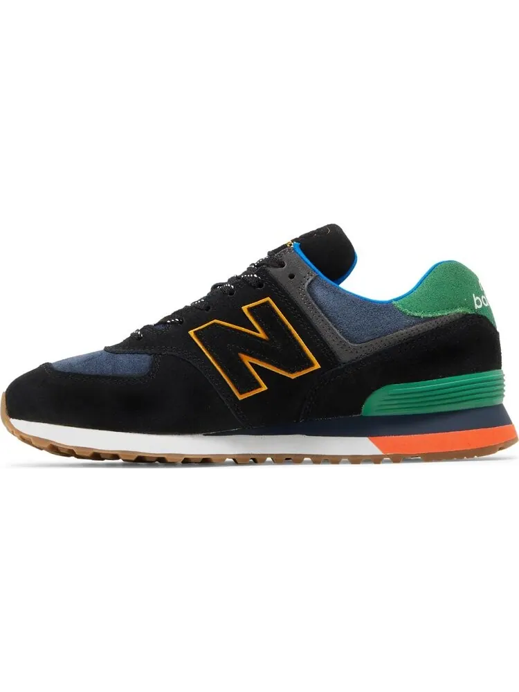 Кроссовки New Balance 574 — изображение 3 из 8, черный/зеленый
