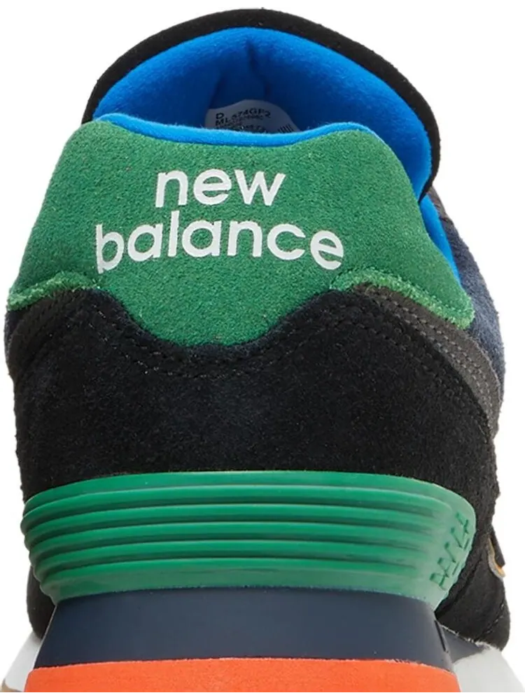 Кроссовки New Balance 574 — изображение 7 из 8, черный/зеленый