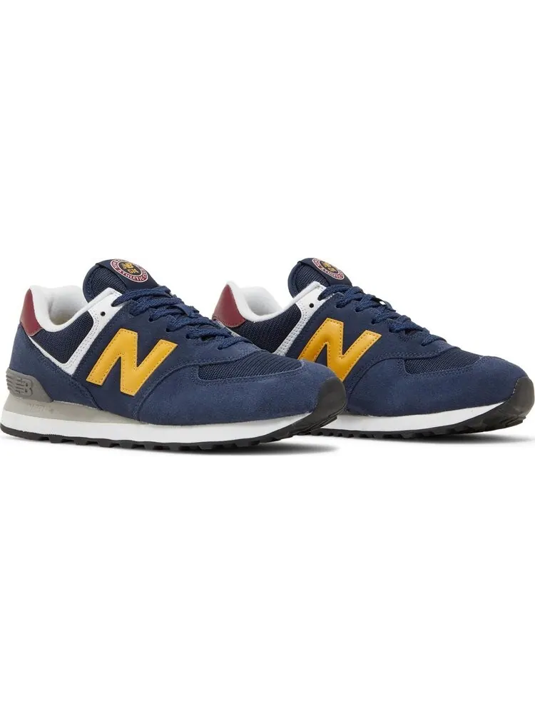 Кроссовки New Balance 574 — изображение 8 из 8, синий/желтый/красный