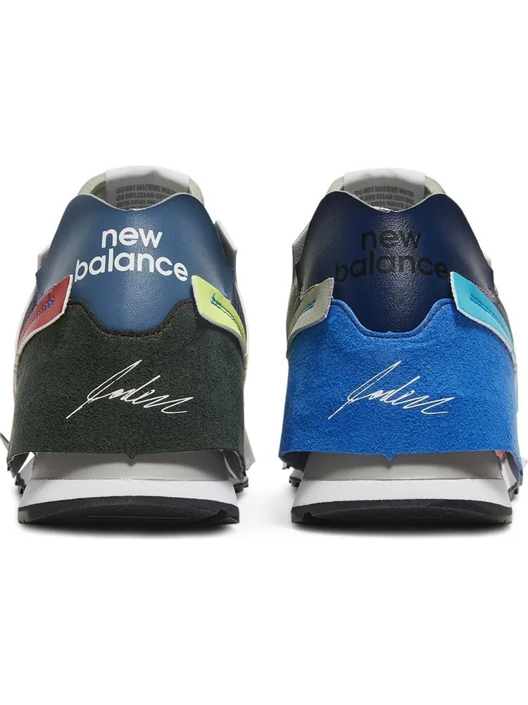 Кроссовки New Balance х Jaden Smith Surplus Materials 574 — изображение 6 из 8, белый/красный/синий