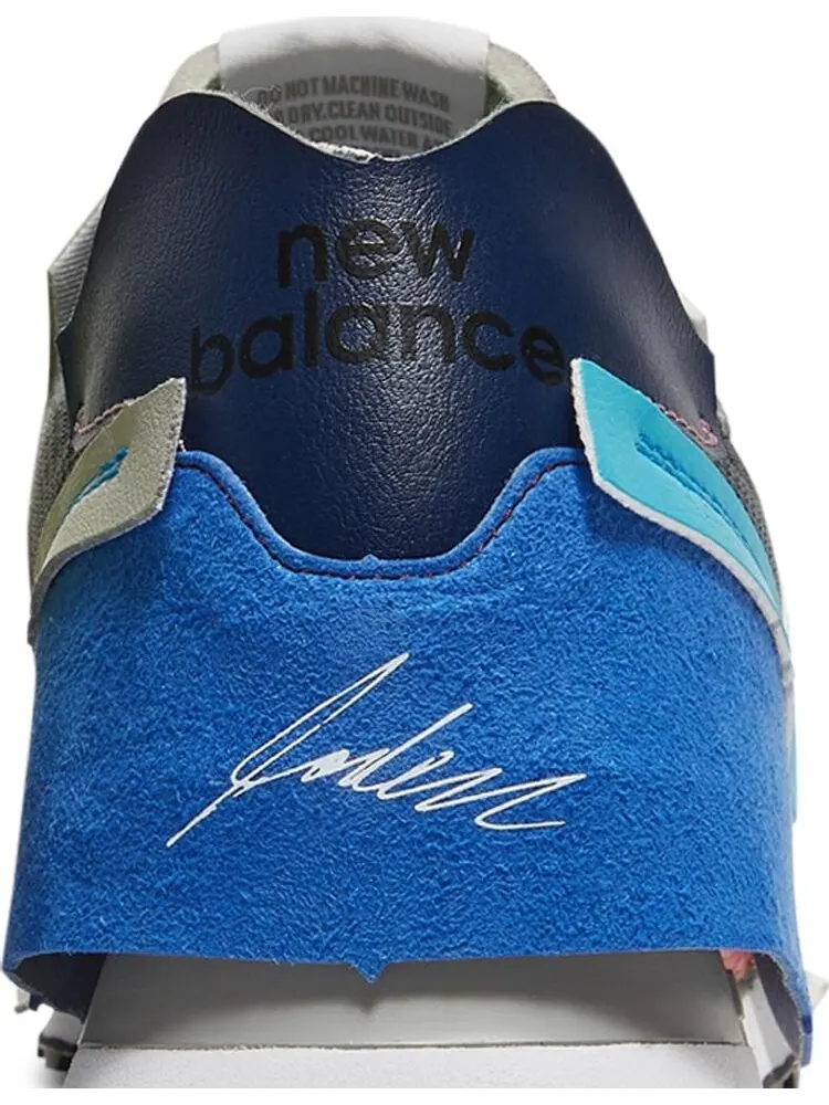 Кроссовки New Balance х Jaden Smith Surplus Materials 574 — изображение 7 из 8, белый/красный/синий