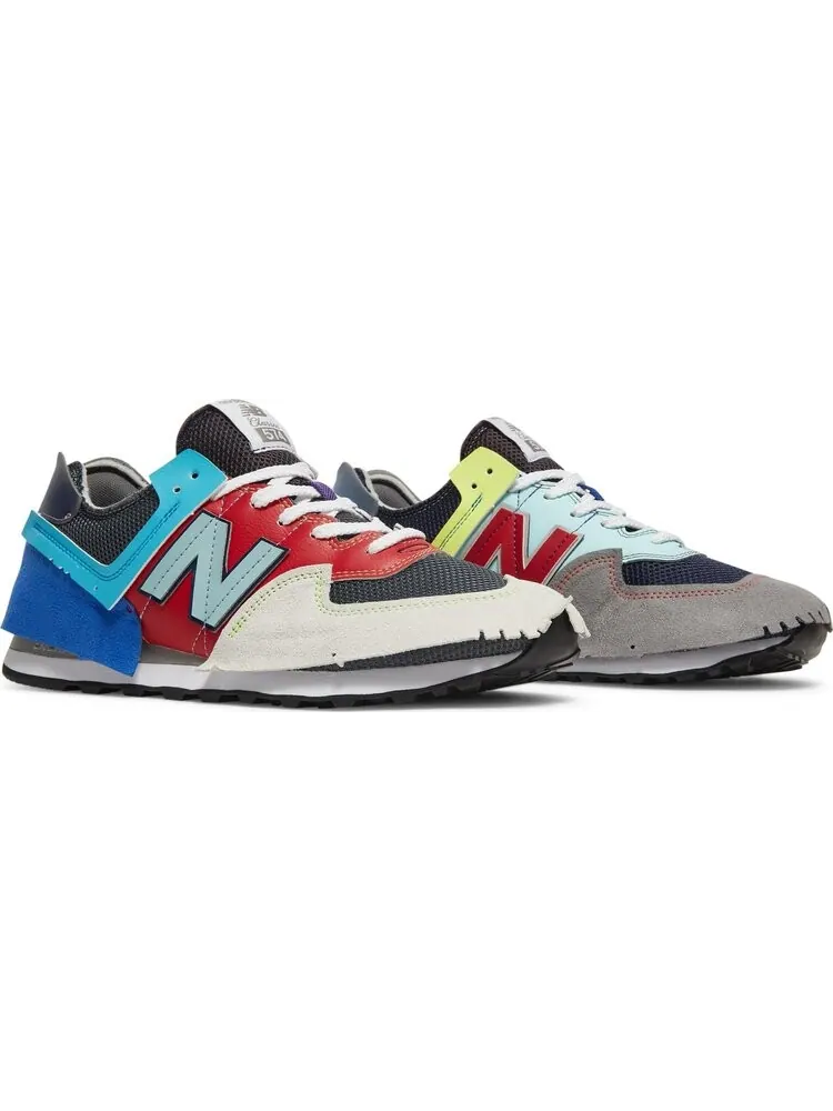 Кроссовки New Balance х Jaden Smith Surplus Materials 574 — изображение 8 из 8, белый/красный/синий