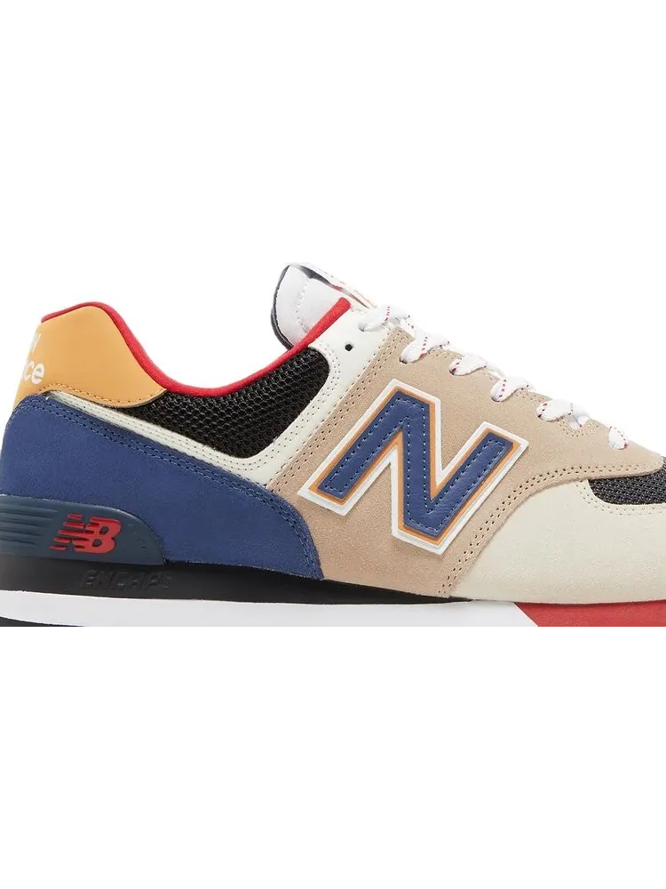 Кроссовки New Balance 574 — изображение 2 из 8, желтый/синий/бежевый