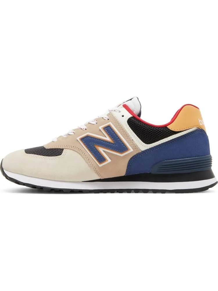 Кроссовки New Balance 574 — изображение 3 из 8, желтый/синий/бежевый