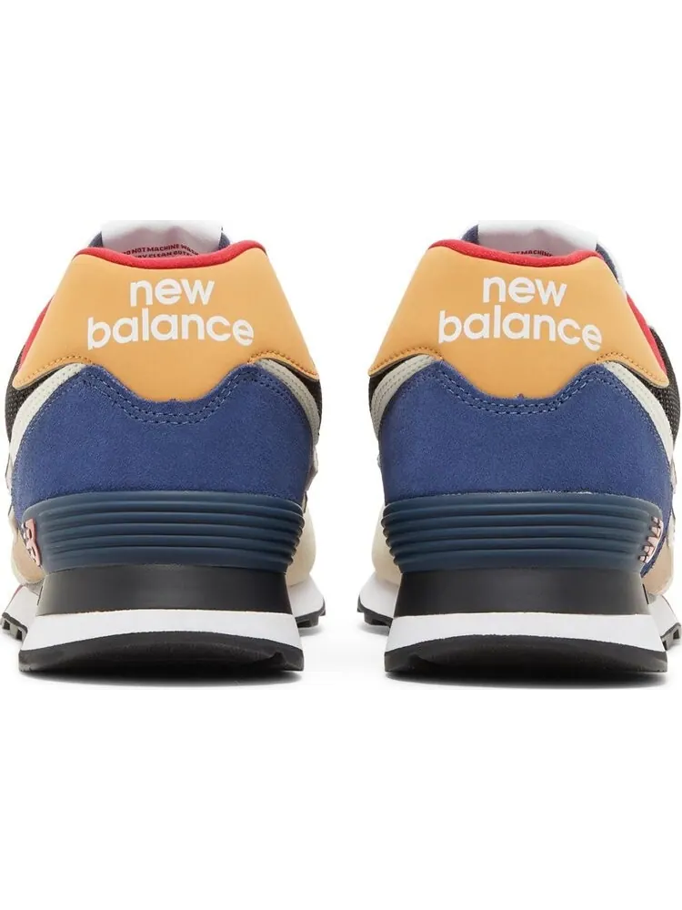 Кроссовки New Balance 574 — изображение 6 из 8, желтый/синий/бежевый