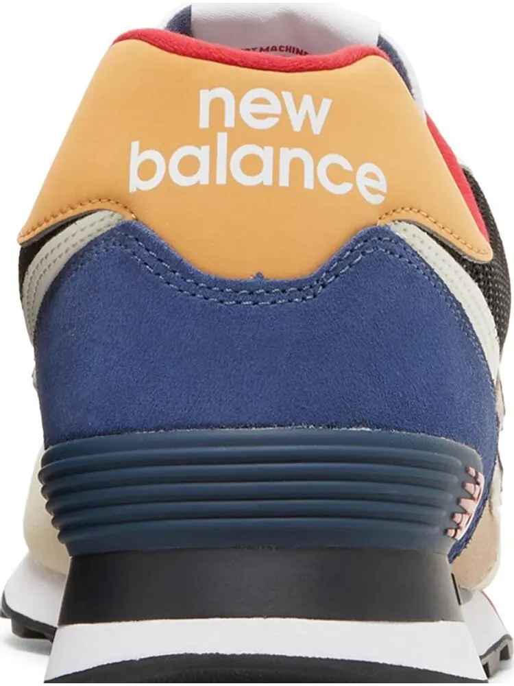 Кроссовки New Balance 574 — изображение 7 из 8, желтый/синий/бежевый
