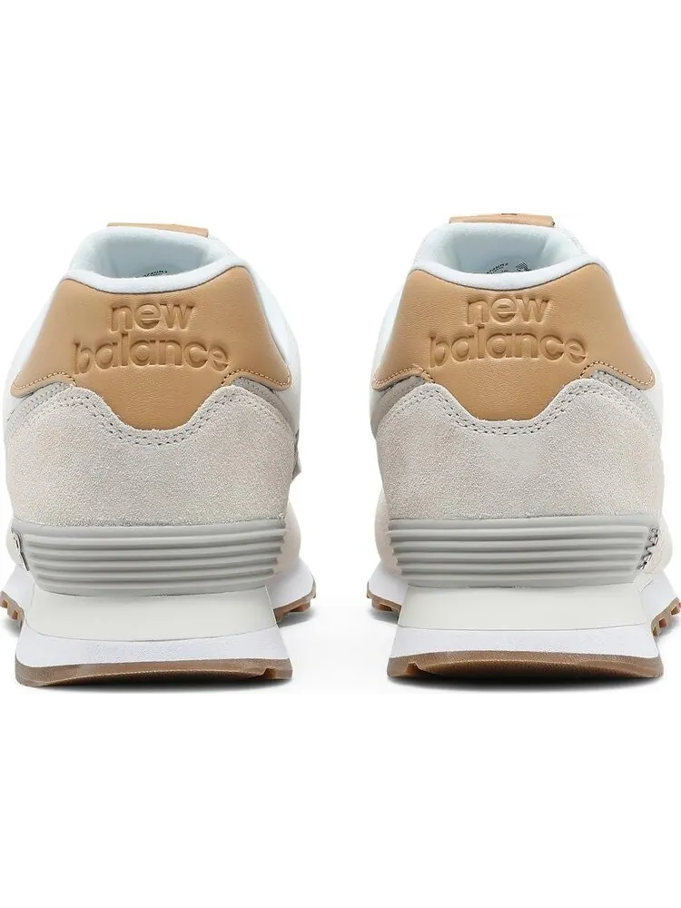 Кроссовки New Balance 574 — изображение 5 из 7, кремовый/красный