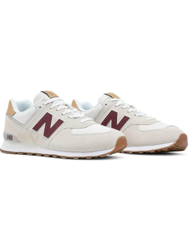 Кроссовки New Balance 574 — изображение 7 из 7, кремовый/красный