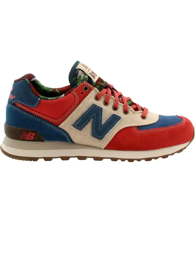 Кроссовки New Balance 574 — изображение 1 из 1, красный/синий