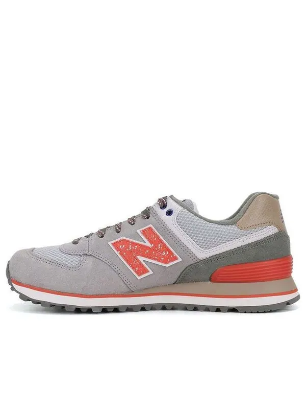 Кроссовки New Balance 574 — изображение 1 из 4, серый/красный