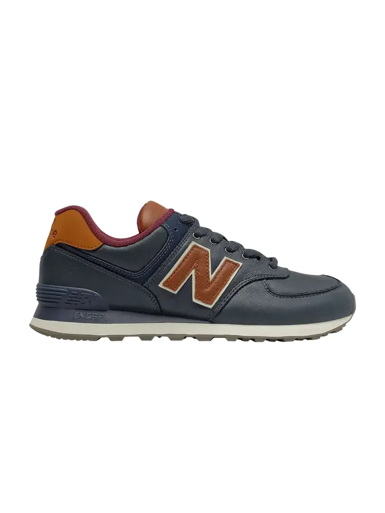 Кроссовки New Balance 574 — изображение 1 из 1, темно-синий/коричневый