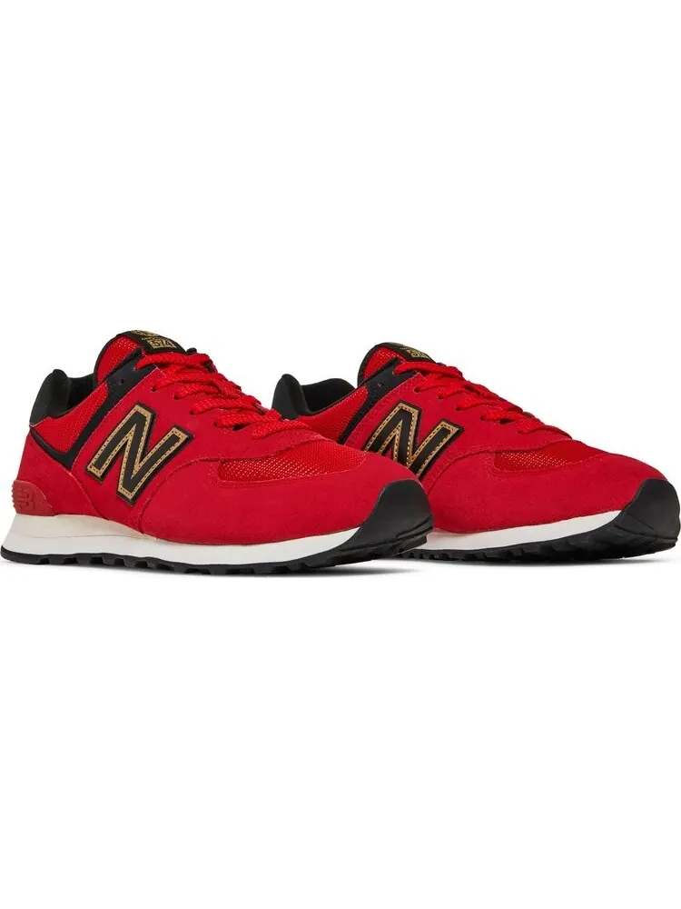 Кроссовки New Balance 574 Chinese New Year — изображение 8 из 8, красный/черный