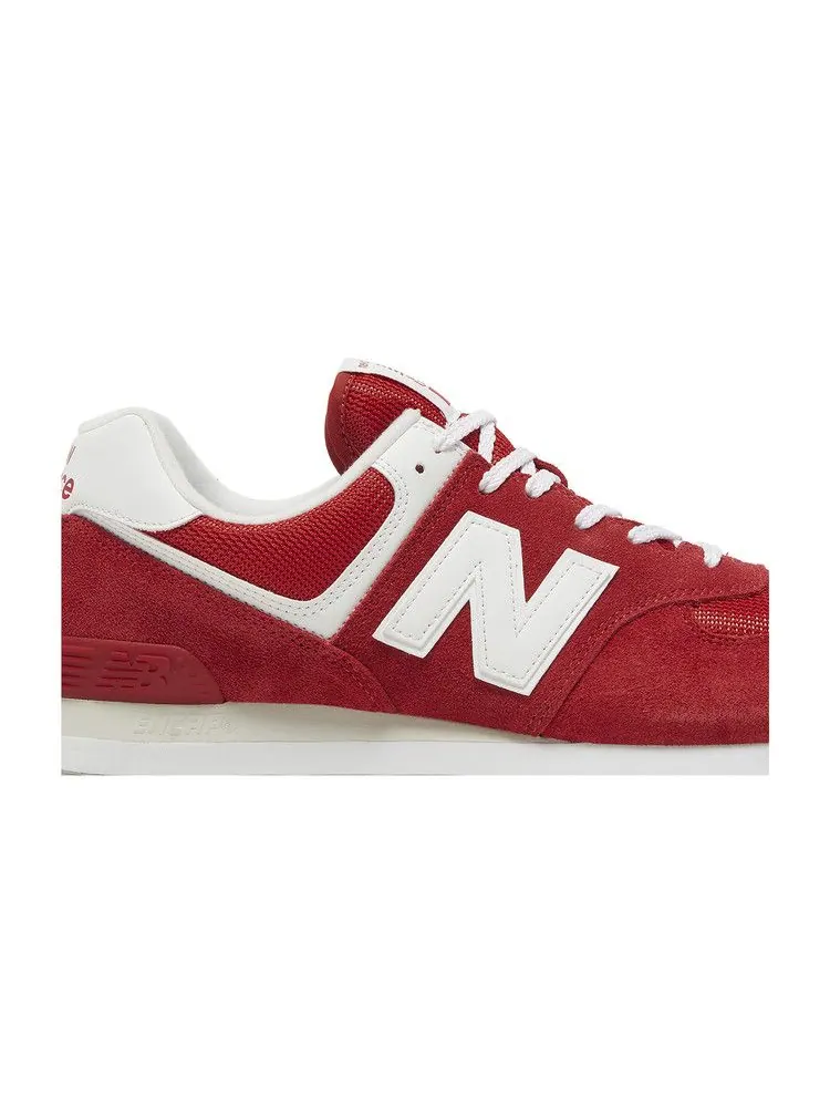 Кроссовки New Balance 574 — изображение 2 из 8, красный/белый