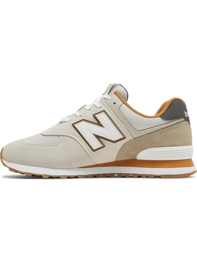 Кроссовки New Balance 574 — изображение 3 из 8, бежевый/серый