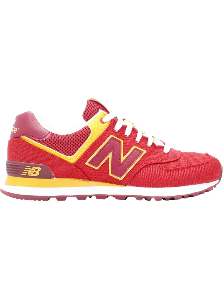 Кроссовки New Balance 574 Passport Pack — изображение 1 из 1, красный/желтый