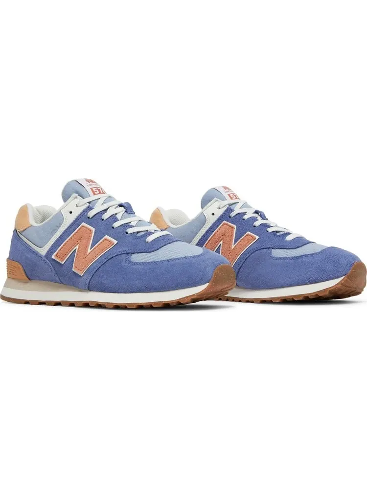 Кроссовки New Balance 574 — изображение 8 из 8, синий/белый/бежевый