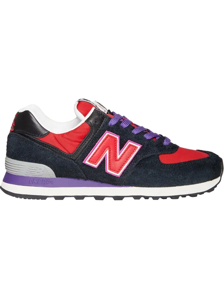 Кроссовки New Balance х Stray Rats 574 — изображение 1 из 1, черный/красный