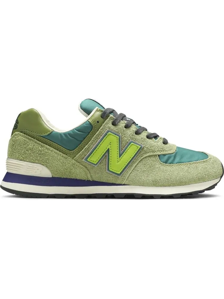 Кроссовки New Balance х Stray Rats 574 — изображение 1 из 8, лайм
