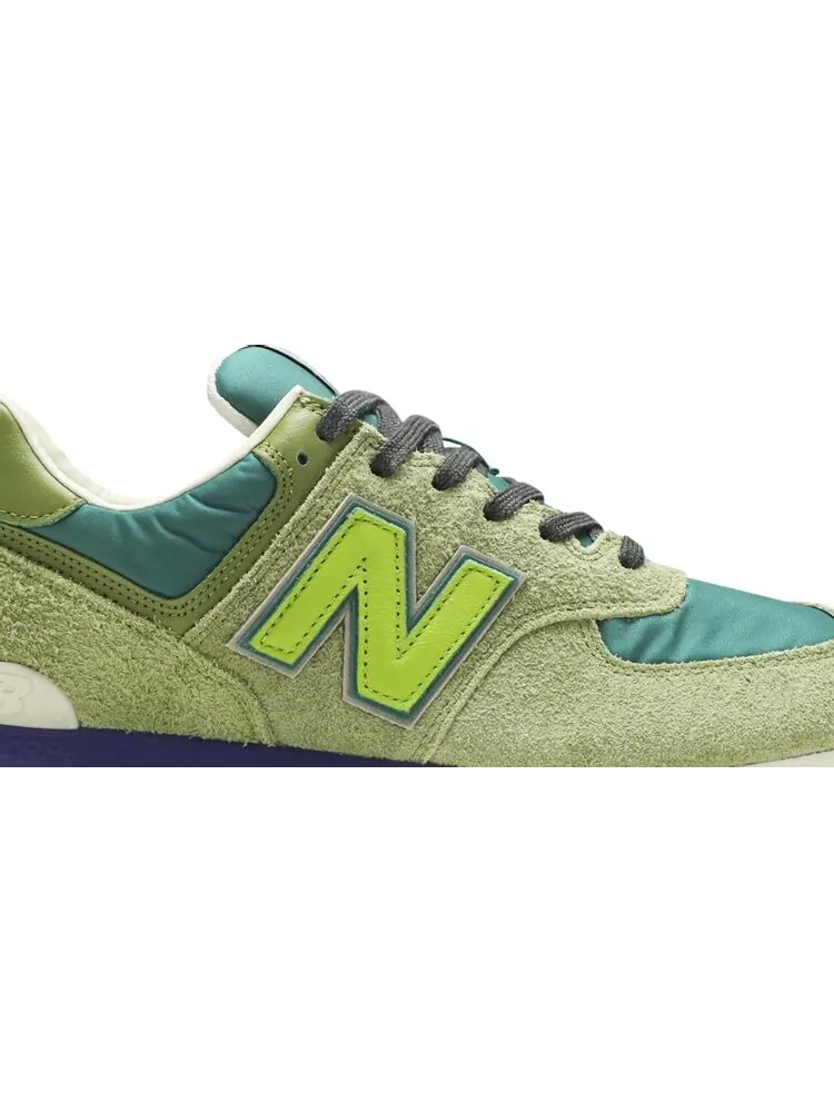 Кроссовки New Balance х Stray Rats 574 — изображение 2 из 8, лайм