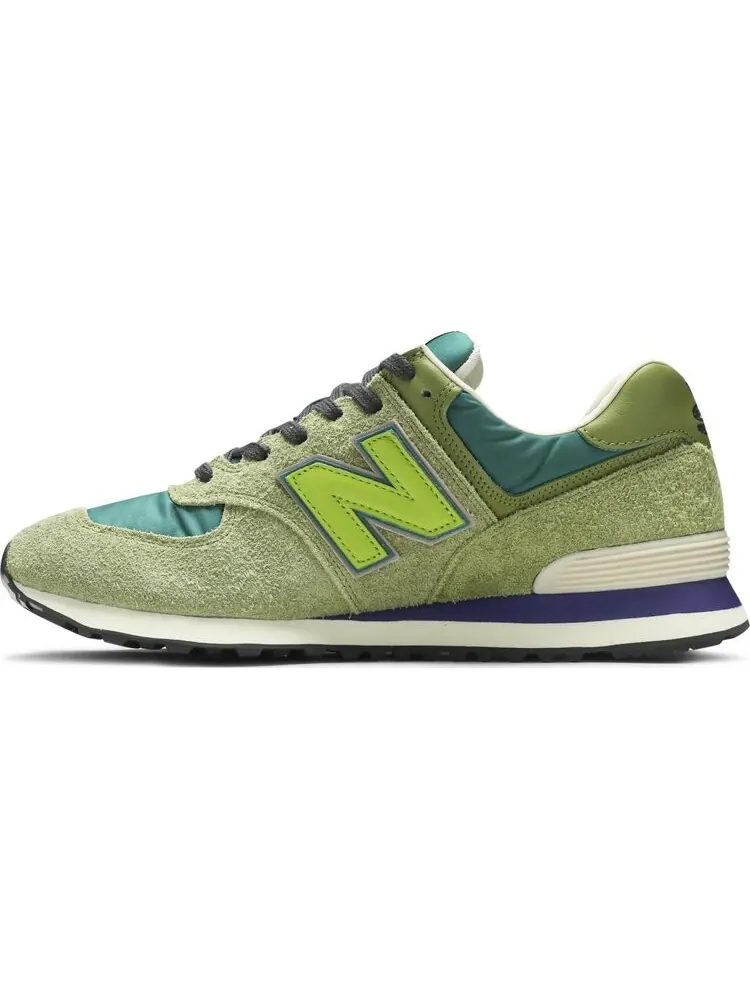 Кроссовки New Balance х Stray Rats 574 — изображение 3 из 8, лайм