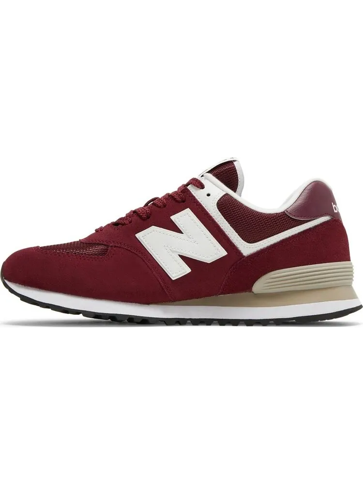 Кроссовки New Balance 574 — изображение 3 из 8, красный/белый