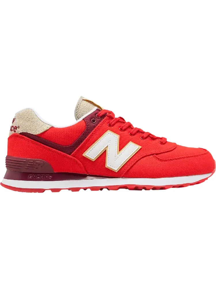Кроссовки New Balance 574 — изображение 1 из 1, красный