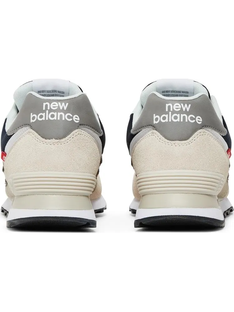 Кроссовки New Balance 574 — изображение 6 из 8, кремовый/красный/синий