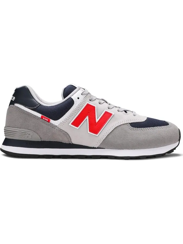 Кроссовки New Balance 574 — изображение 1 из 8, серый/красный