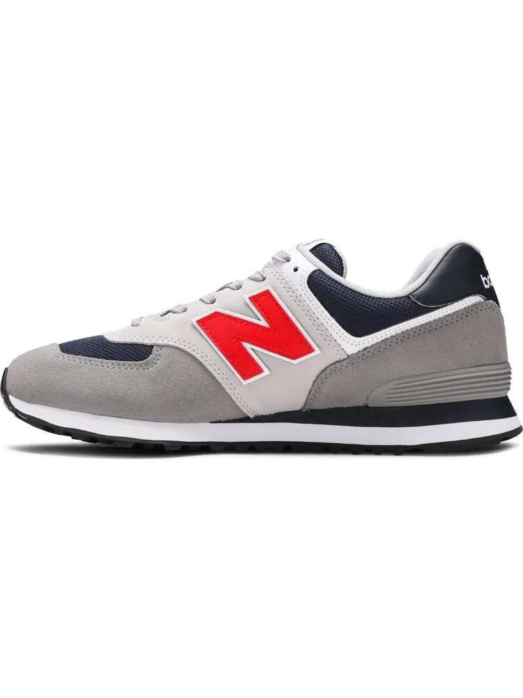 Кроссовки New Balance 574 — изображение 3 из 8, серый/красный