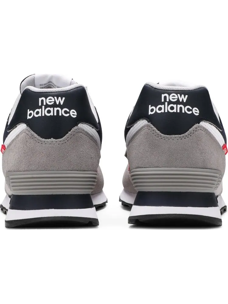 Кроссовки New Balance 574 — изображение 6 из 8, серый/красный