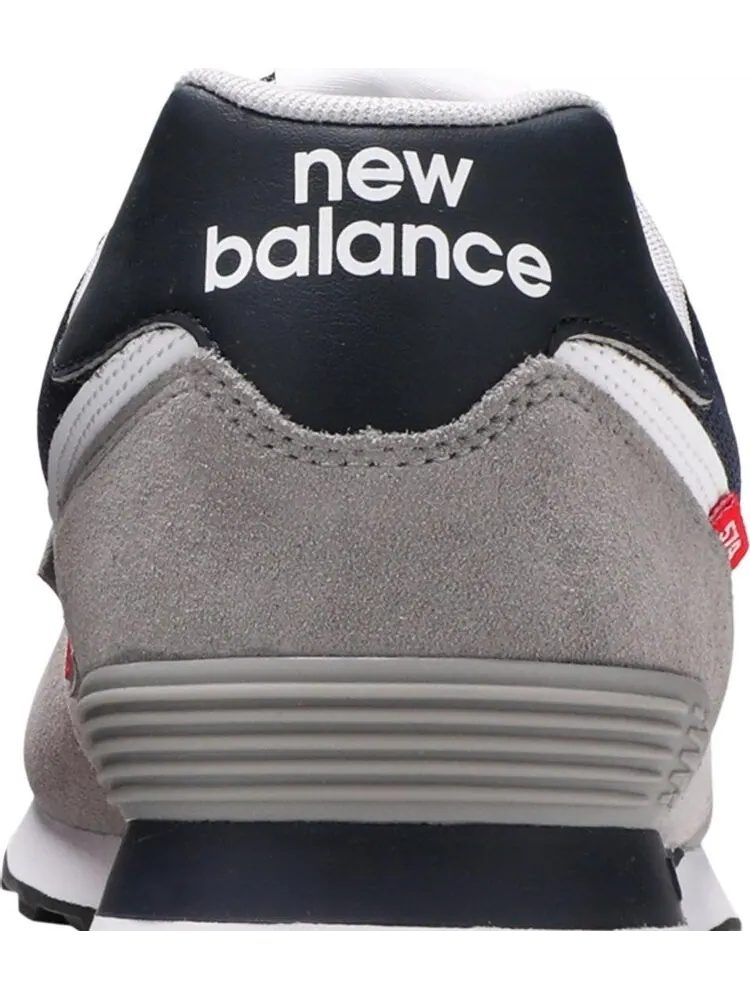 Кроссовки New Balance 574 — изображение 7 из 8, серый/красный