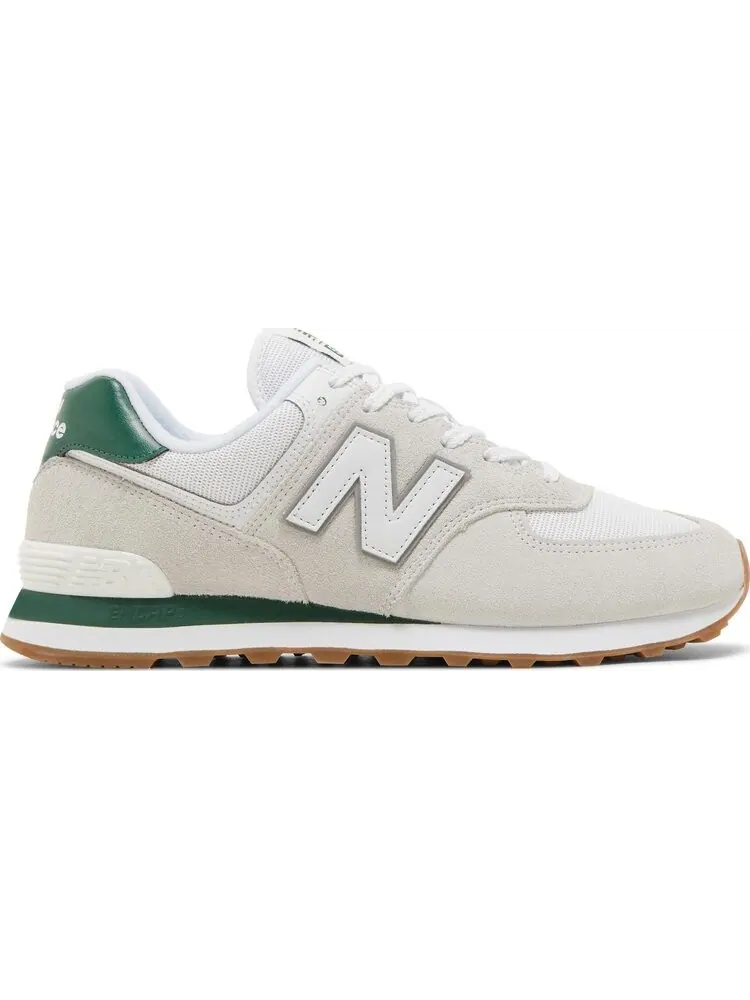Кроссовки New Balance 574 — изображение 1 из 8, кремовый/зеленый