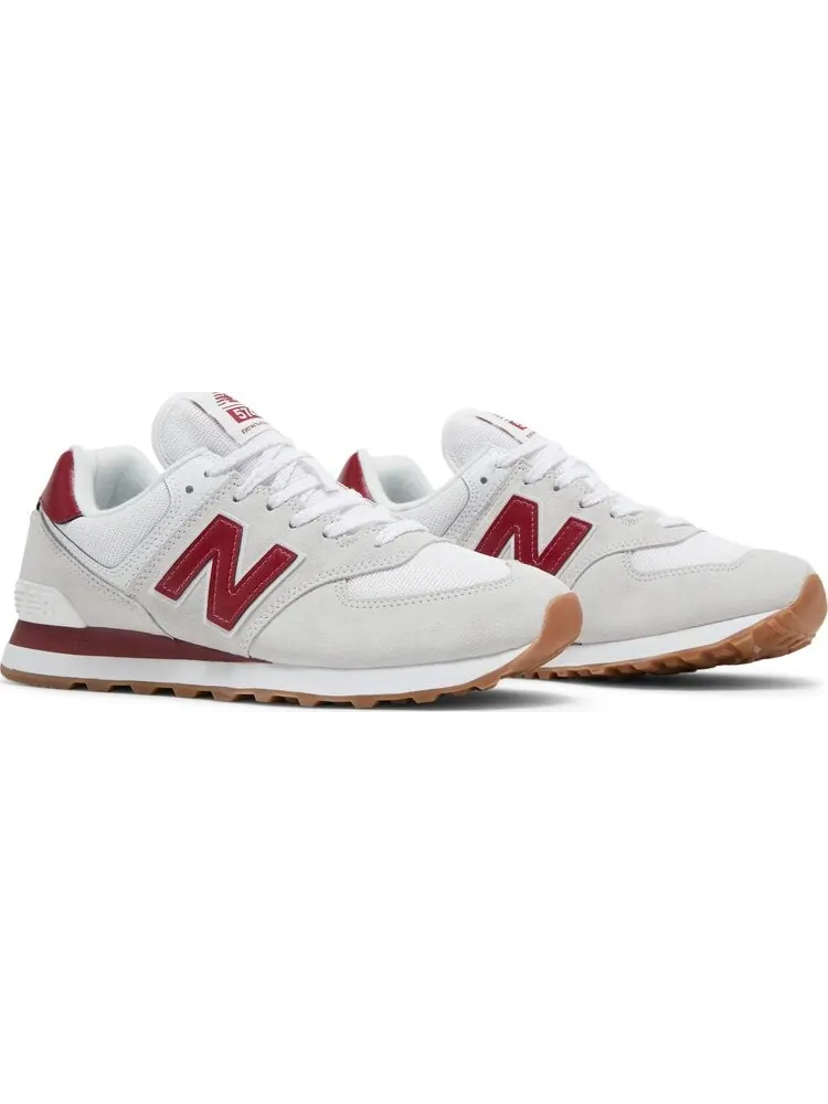 Кроссовки New Balance 574 v2 — изображение 8 из 8, серый/красный