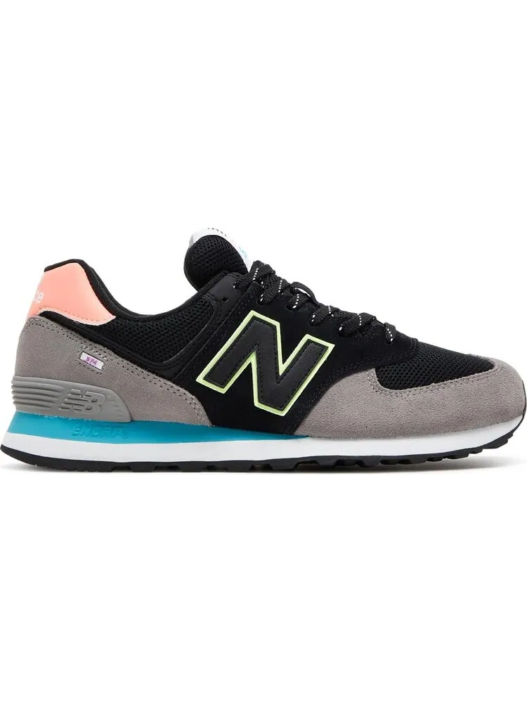 Кроссовки New Balance 574 — изображение 1 из 8, черный/серый/розовый