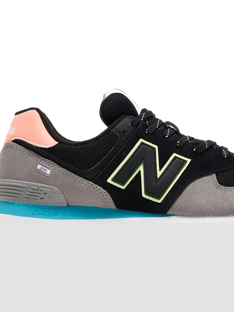 Кроссовки New Balance 574 — изображение 2 из 8, черный/серый/розовый