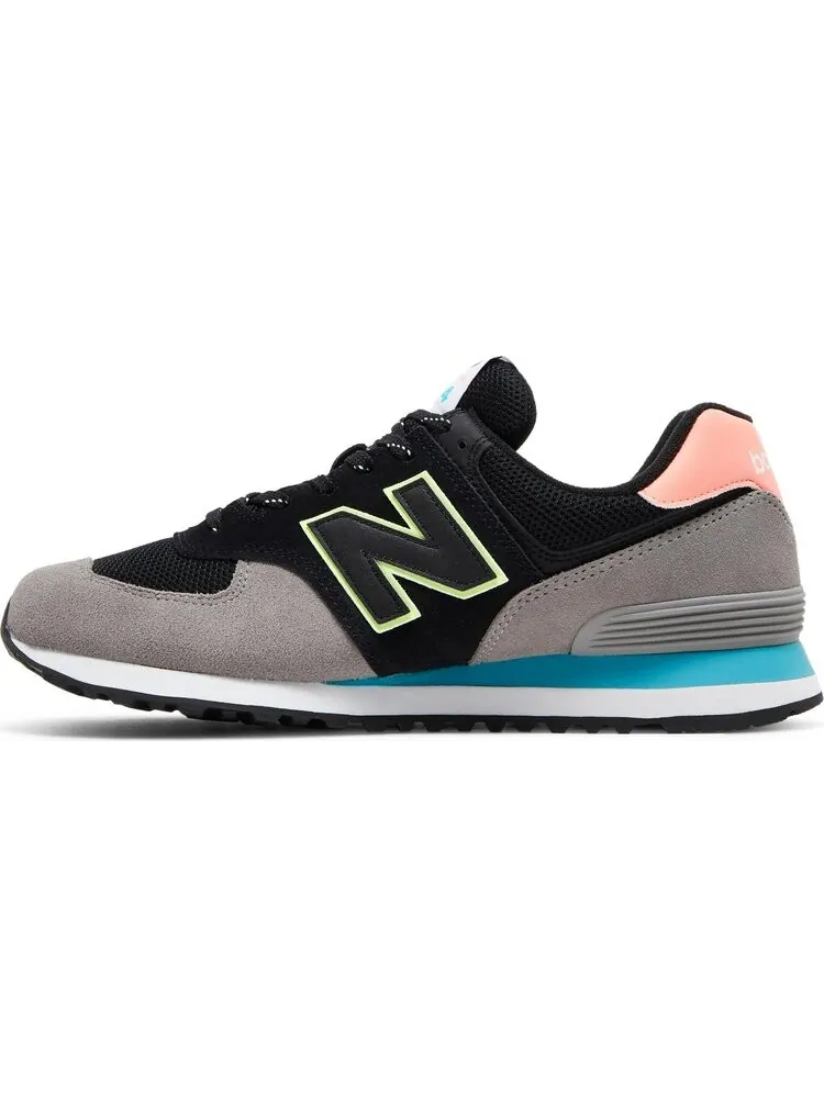 Кроссовки New Balance 574 — изображение 3 из 8, черный/серый/розовый
