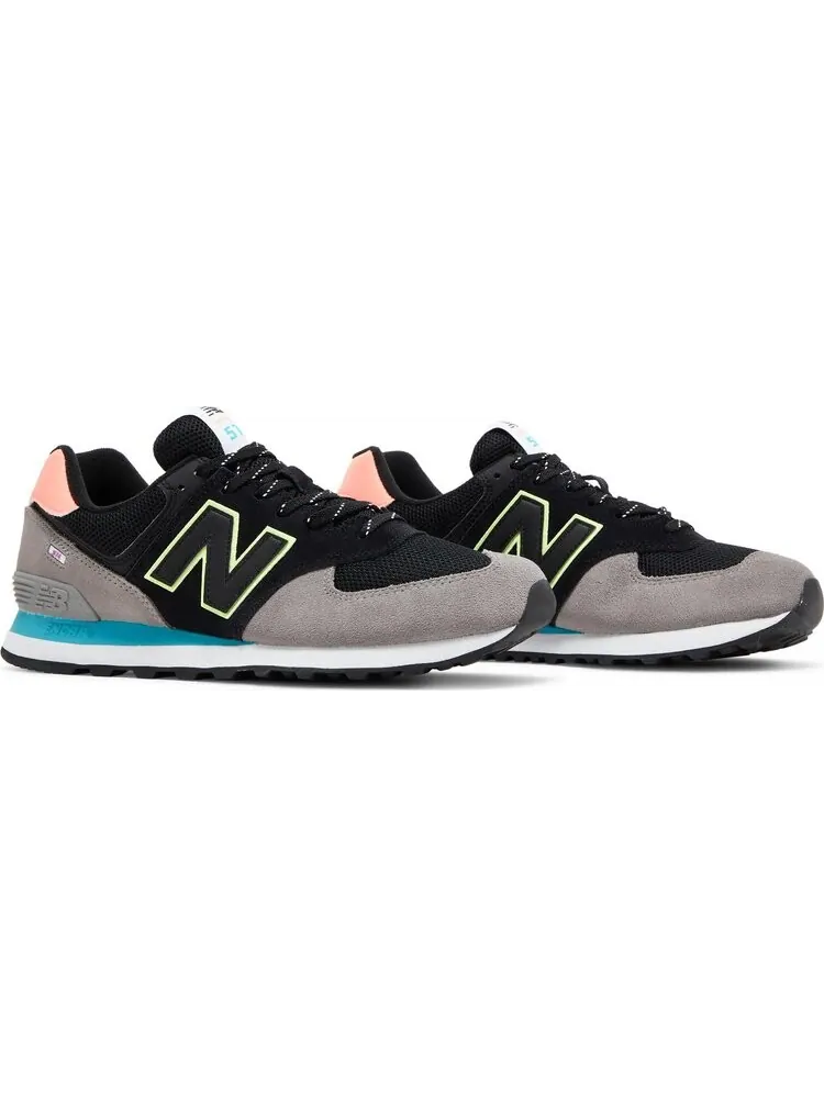 Кроссовки New Balance 574 — изображение 8 из 8, черный/серый/розовый