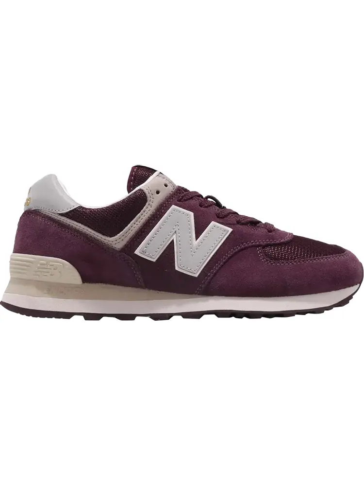Кроссовки New Balance 574 — изображение 1 из 1, бордовый/серый