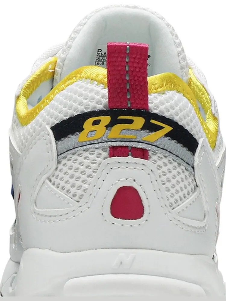 Кроссовки New Balance 827 'White Blue Yellow' — изображение 6 из 7, белый