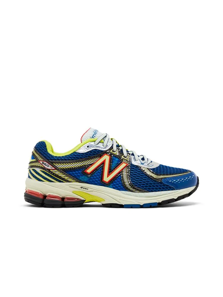 Кроссовки New Balance Aimé Leon Dore x 860v2 'Blue Yellow' — изображение 1 из 8, синий