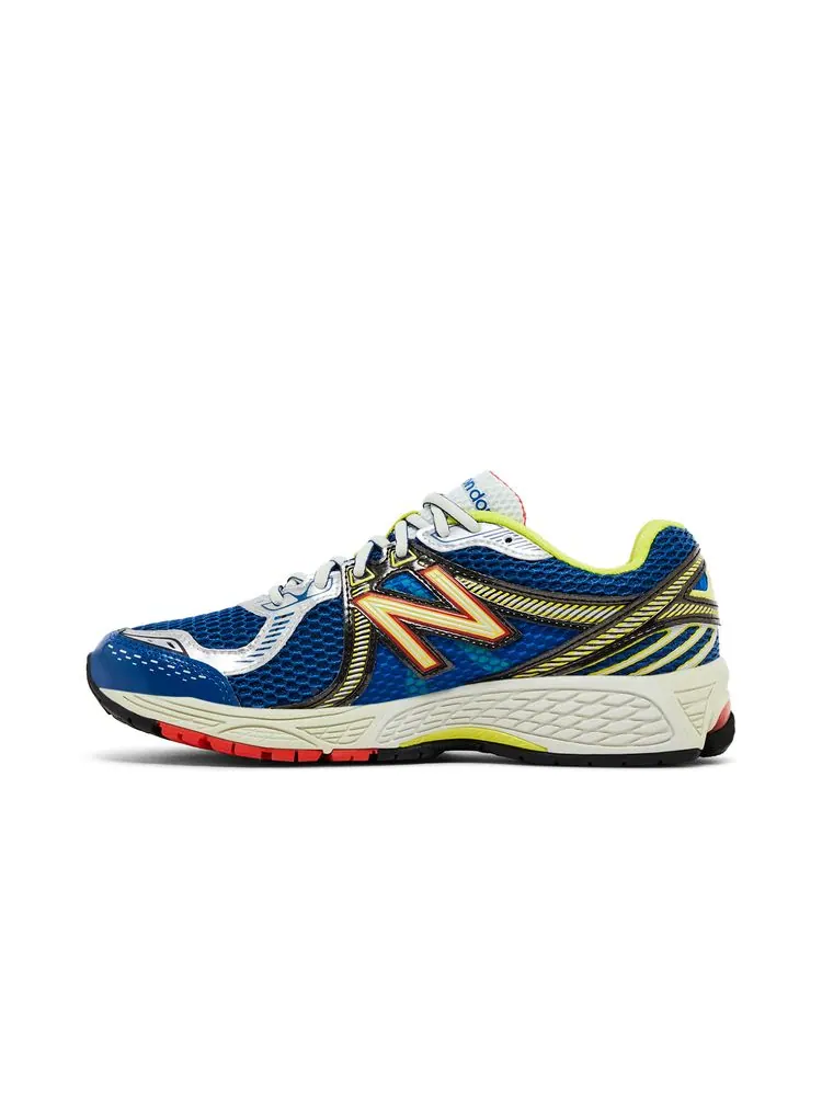 Кроссовки New Balance Aimé Leon Dore x 860v2 'Blue Yellow' — изображение 3 из 8, синий