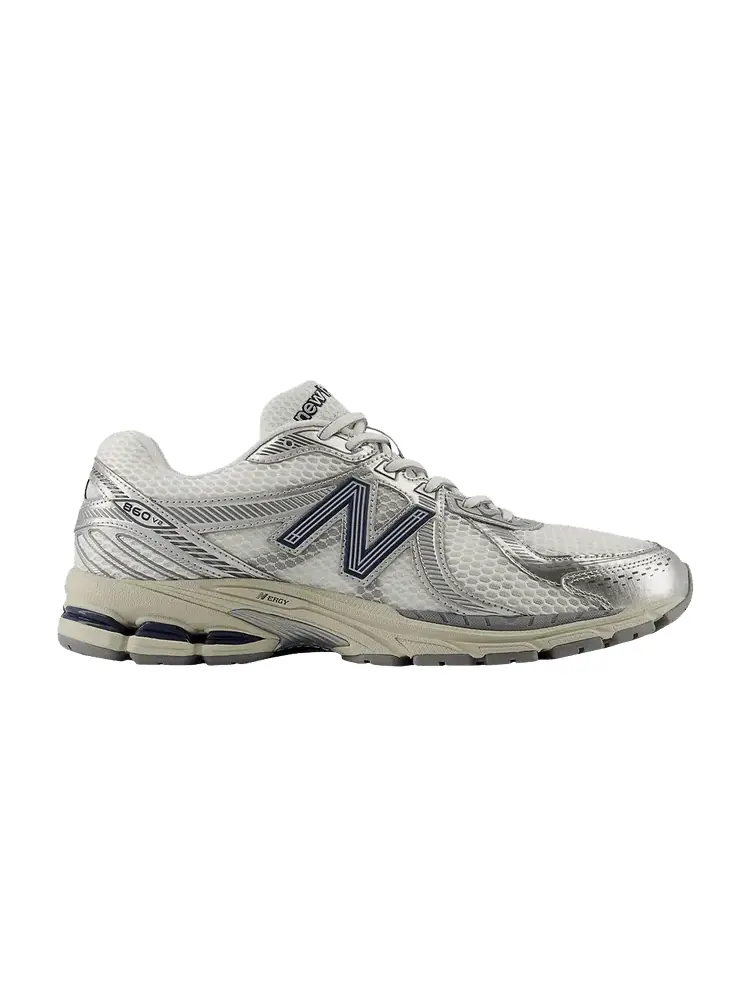 Кроссовки New Balance 860v2 'White Silver' — изображение 1 из 1, белый/серебристый